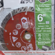 Diablo 6 In. Diamond Segmented Cut-off Discs for Masonry HT69