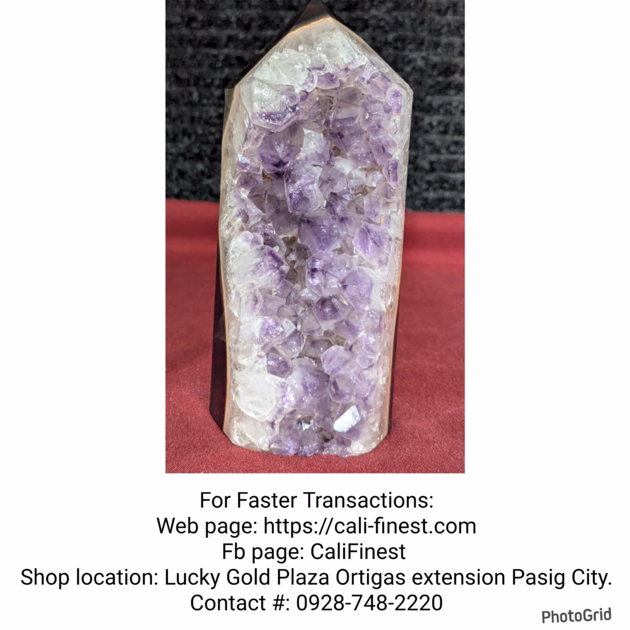 Amethyst Quartz Crystal cluster HD96