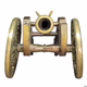 19th Century English British Miniature Cannon Brass