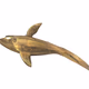 Large Brass Shark display figures