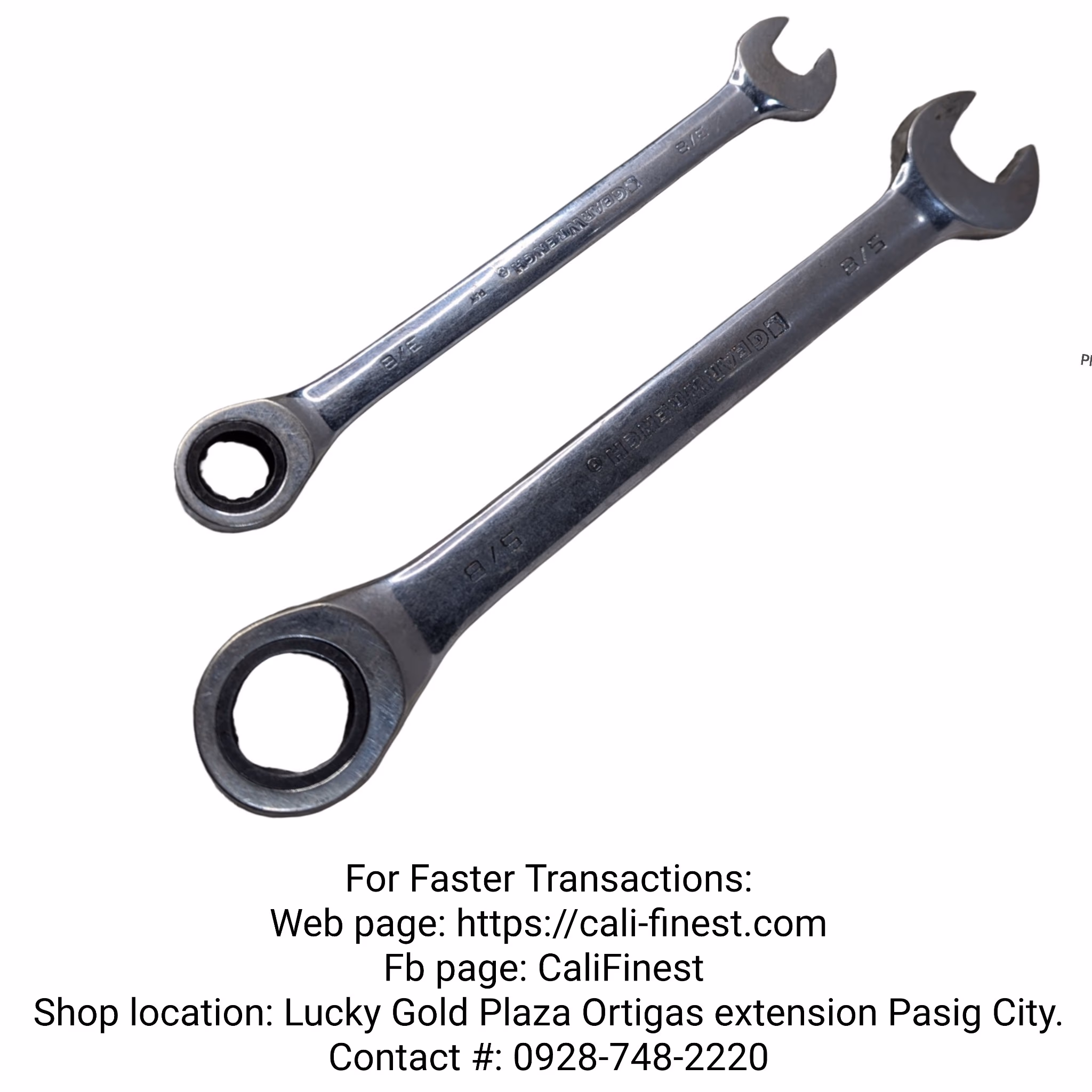 Gear Wrench SAE Combination Ratcheting Wrenches 