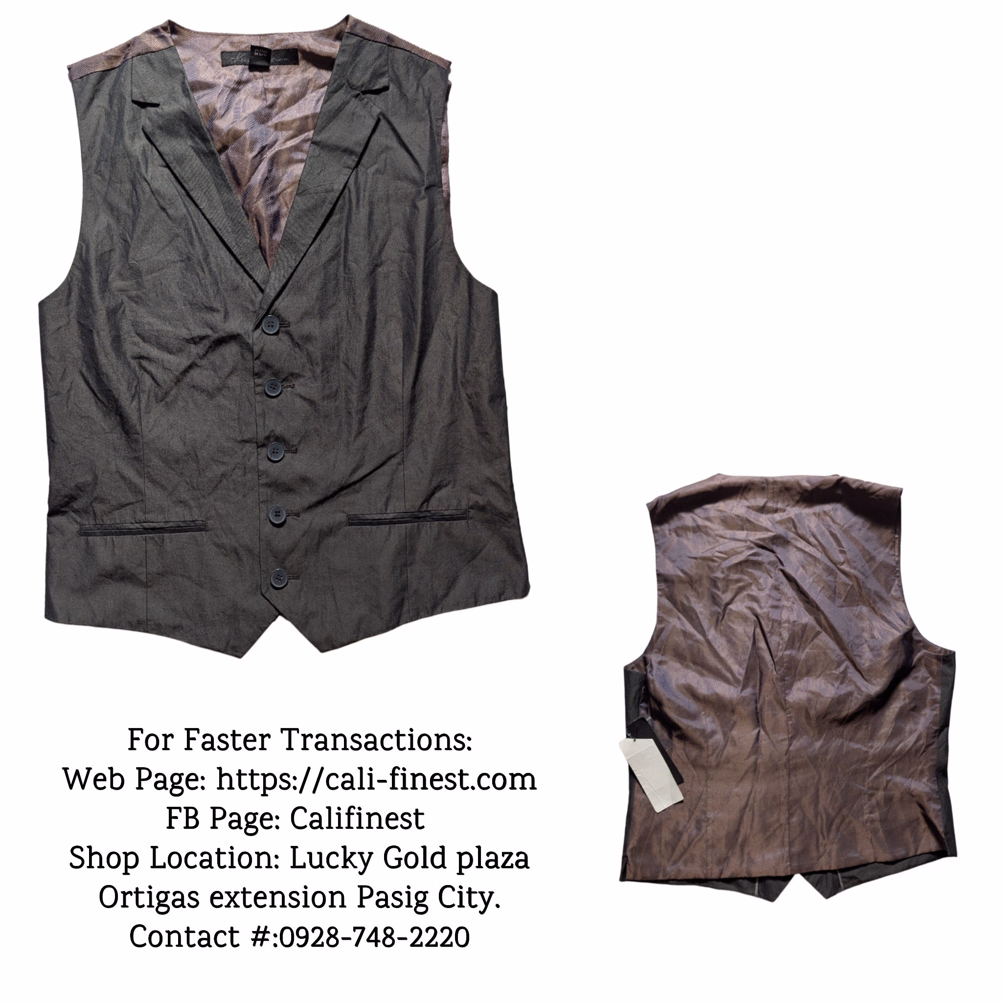 Men’s suit vest by Kenneth Cole Reaction Medium