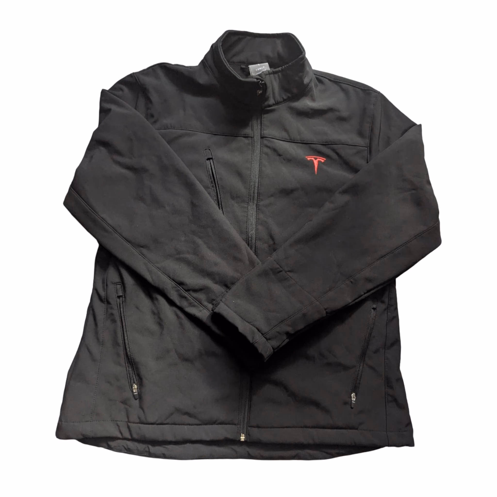 Tesla Corporate Employee Soft Shell Jacket Embroidered Full Zip Size Large