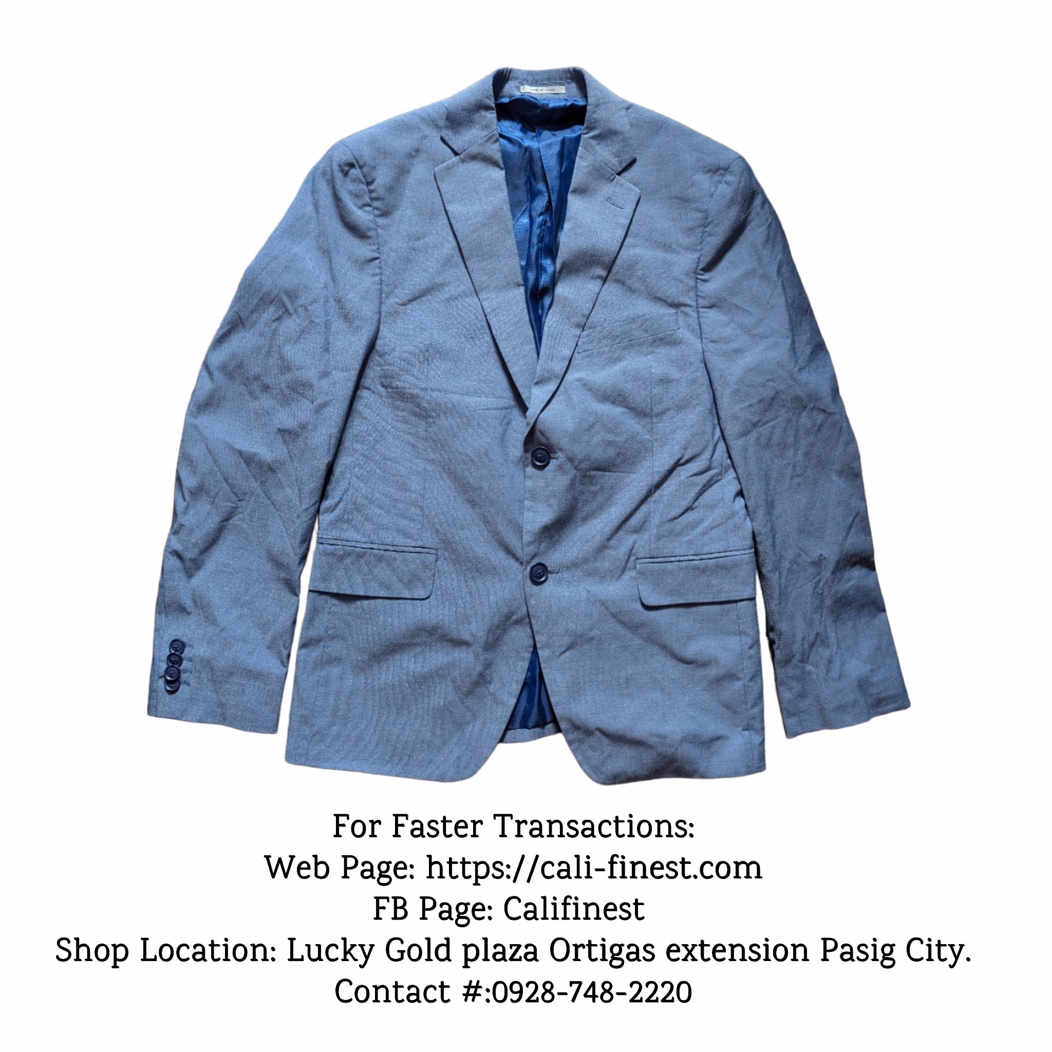 Alfani Slim Fit Blue Blazer Medium to large Men T#194