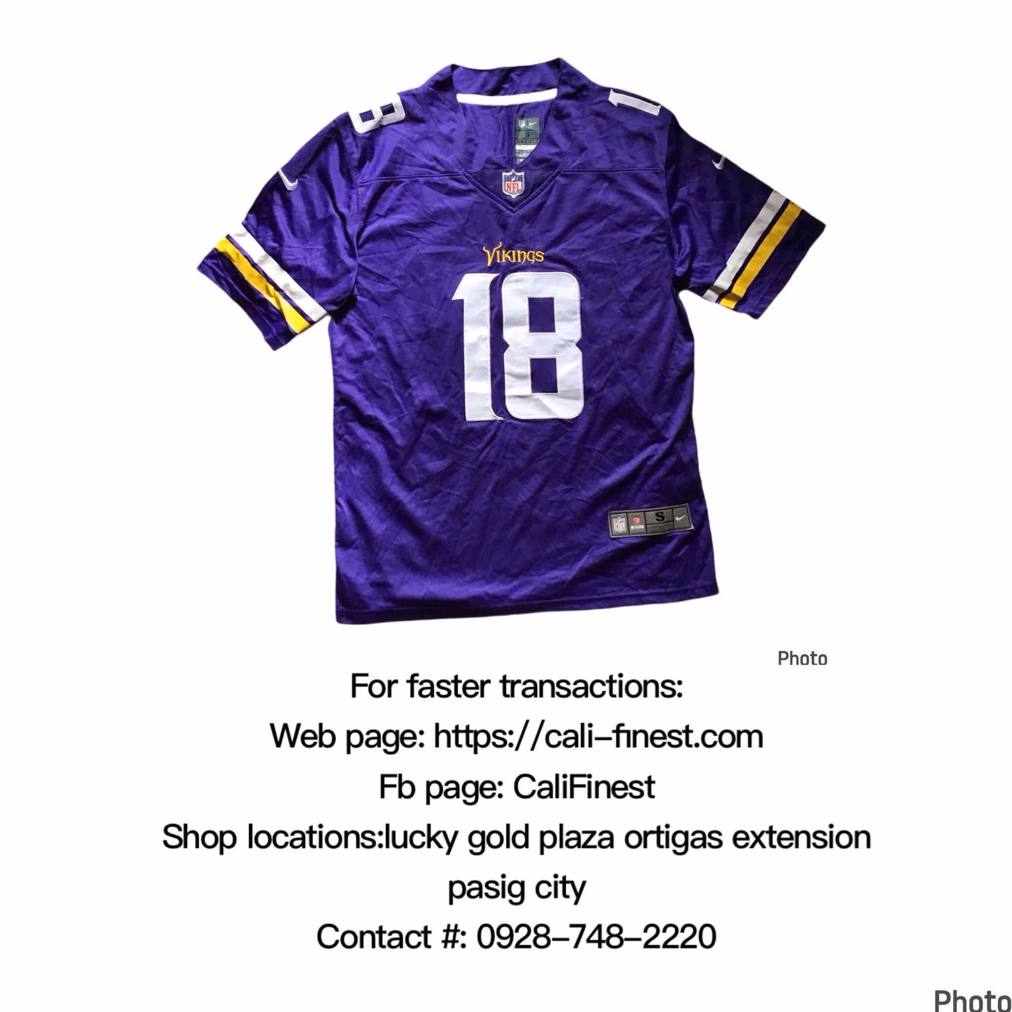 Justin Jefferson #18 Minnesota Vikings jersey Small T#196