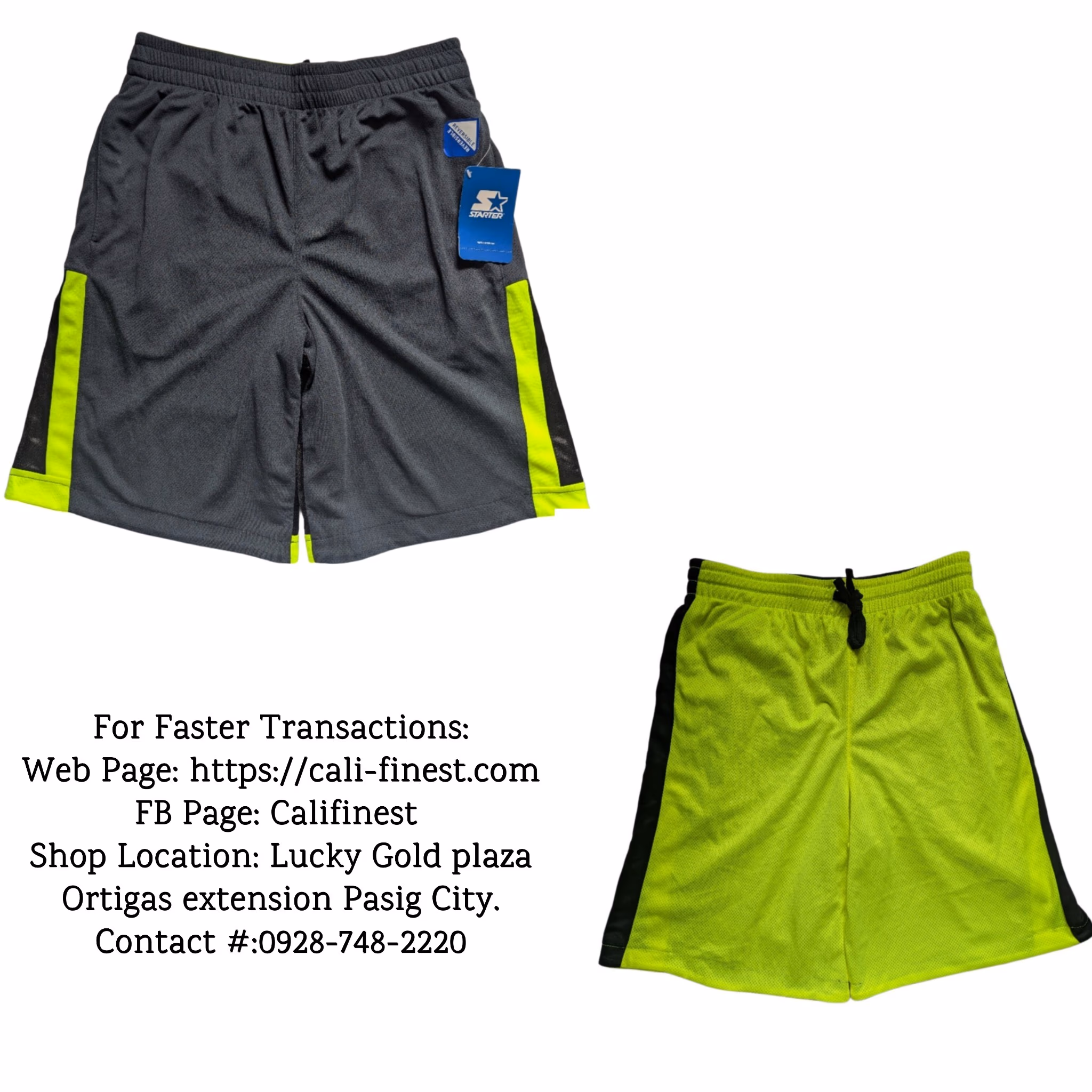 Brandnew Starter Reversible Training Shorts 28-30 for Men   B#213 
