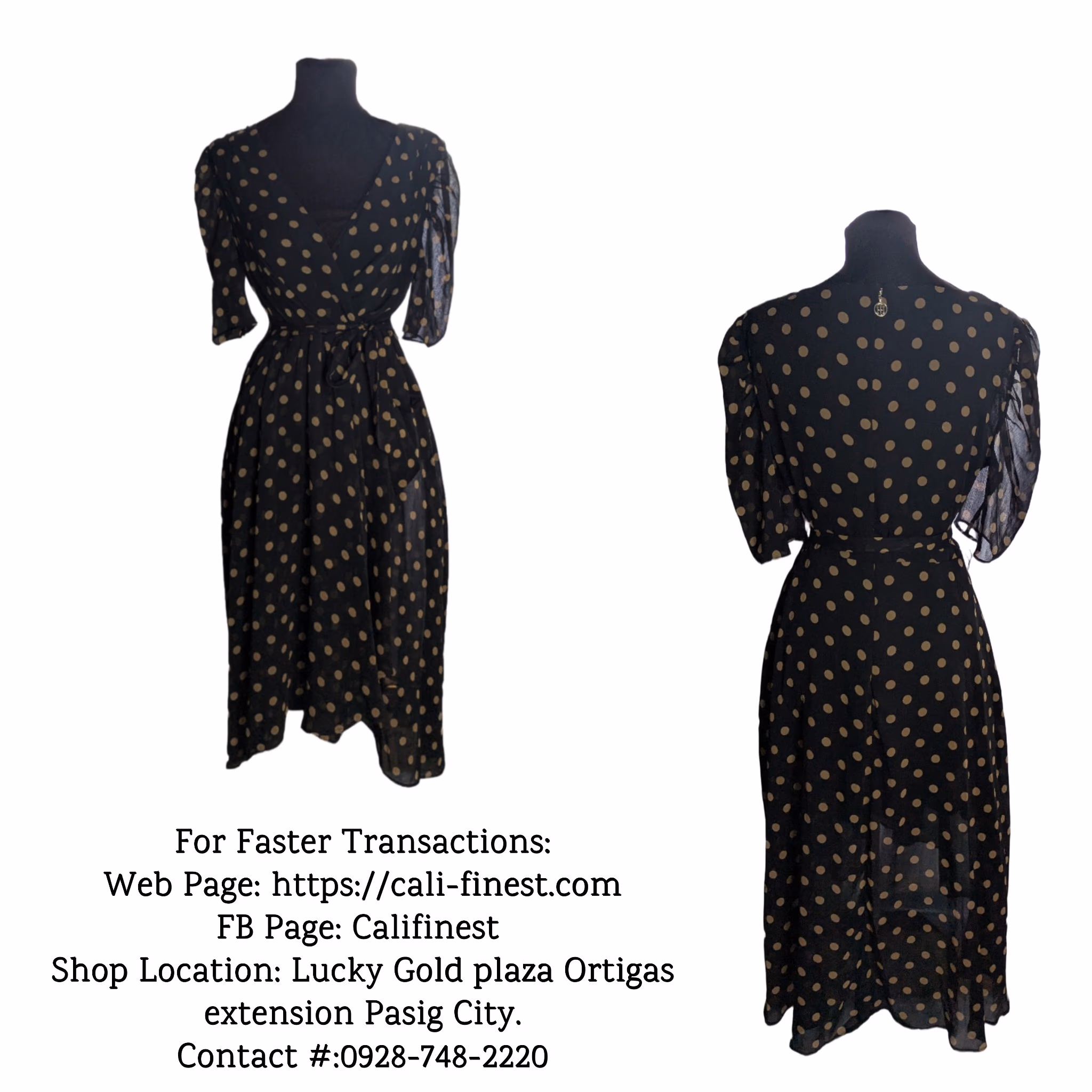 Brandnew Tommy Hilfiger Women's V Neck Faux Wrap Midi Dress