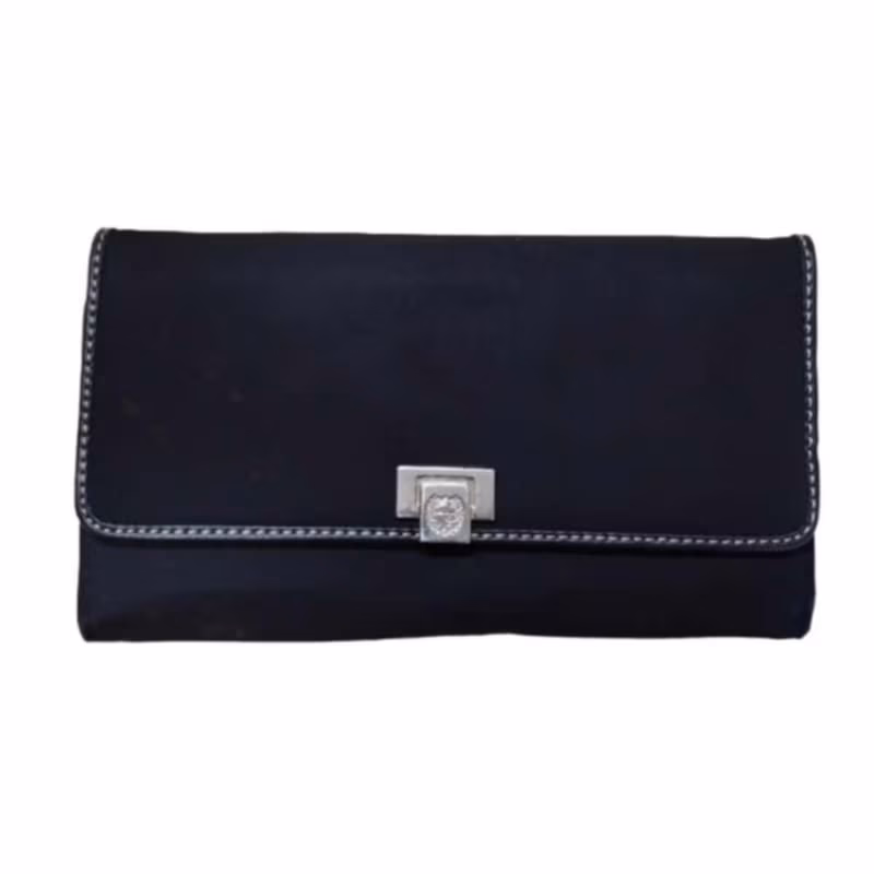 Liz Claiborne Nylon Twill Trifold Evening Clutch, Wallet  