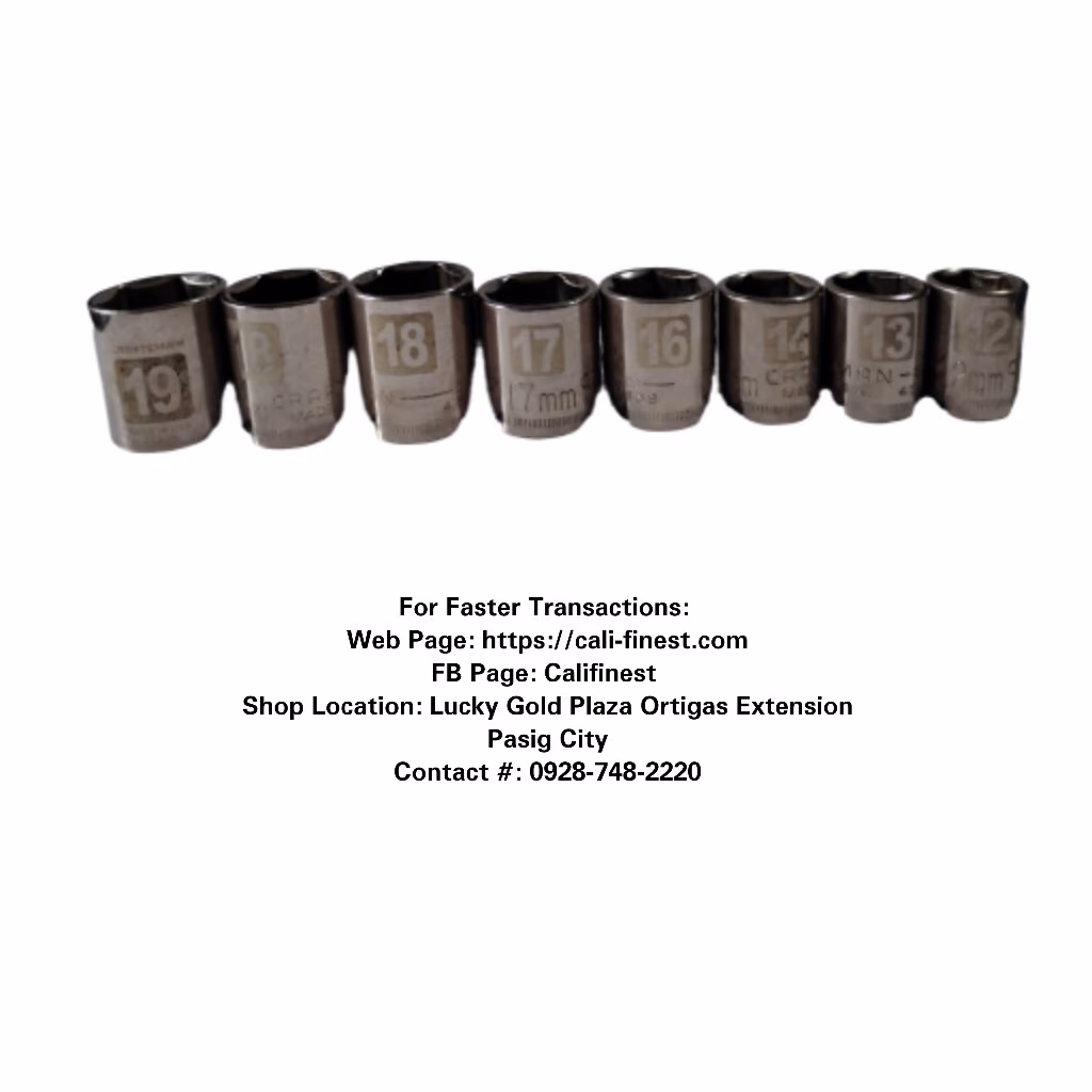 ⅜  Metric 6 Point Shallow 8pcs