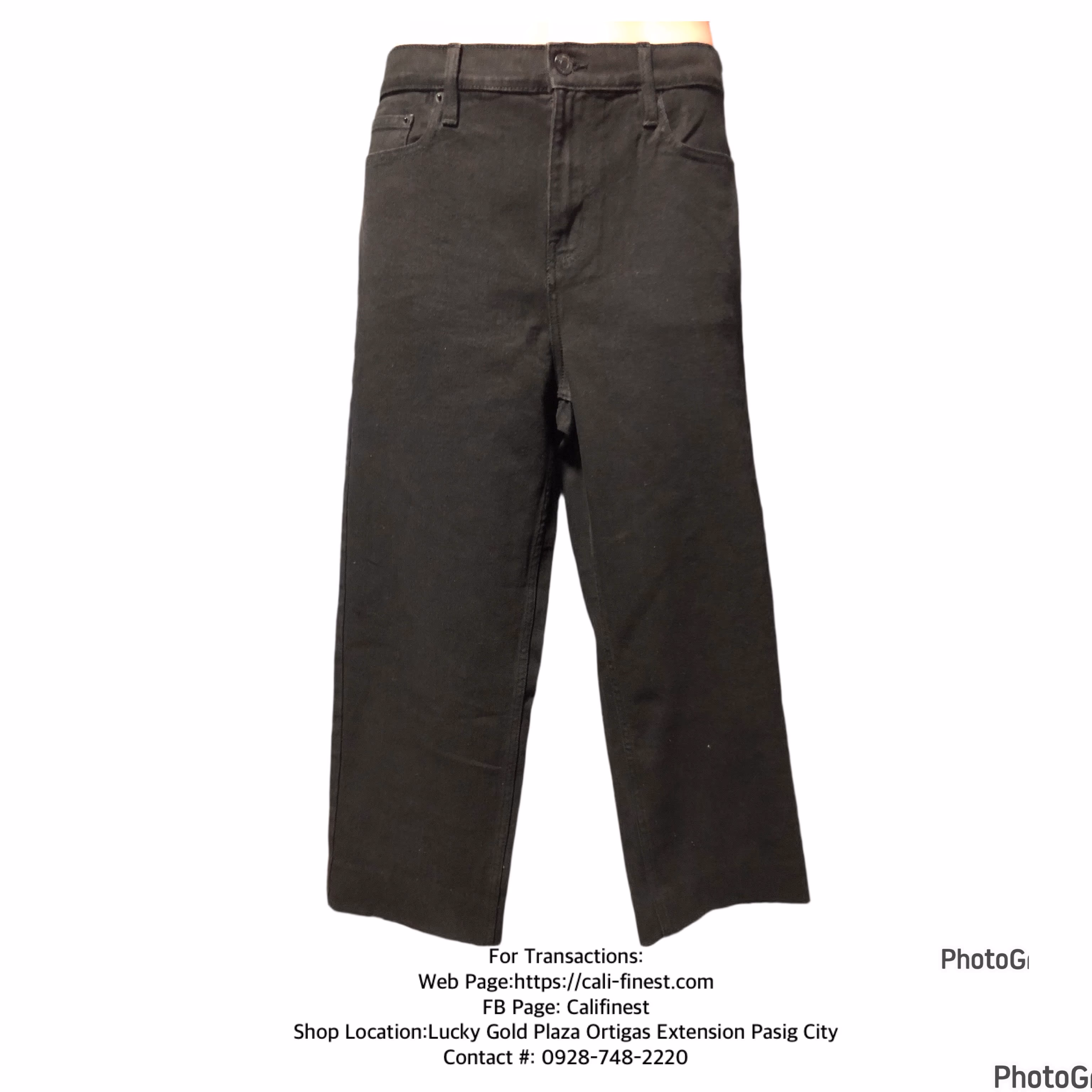 Calvin Klein Straight Black Jeans for Mens