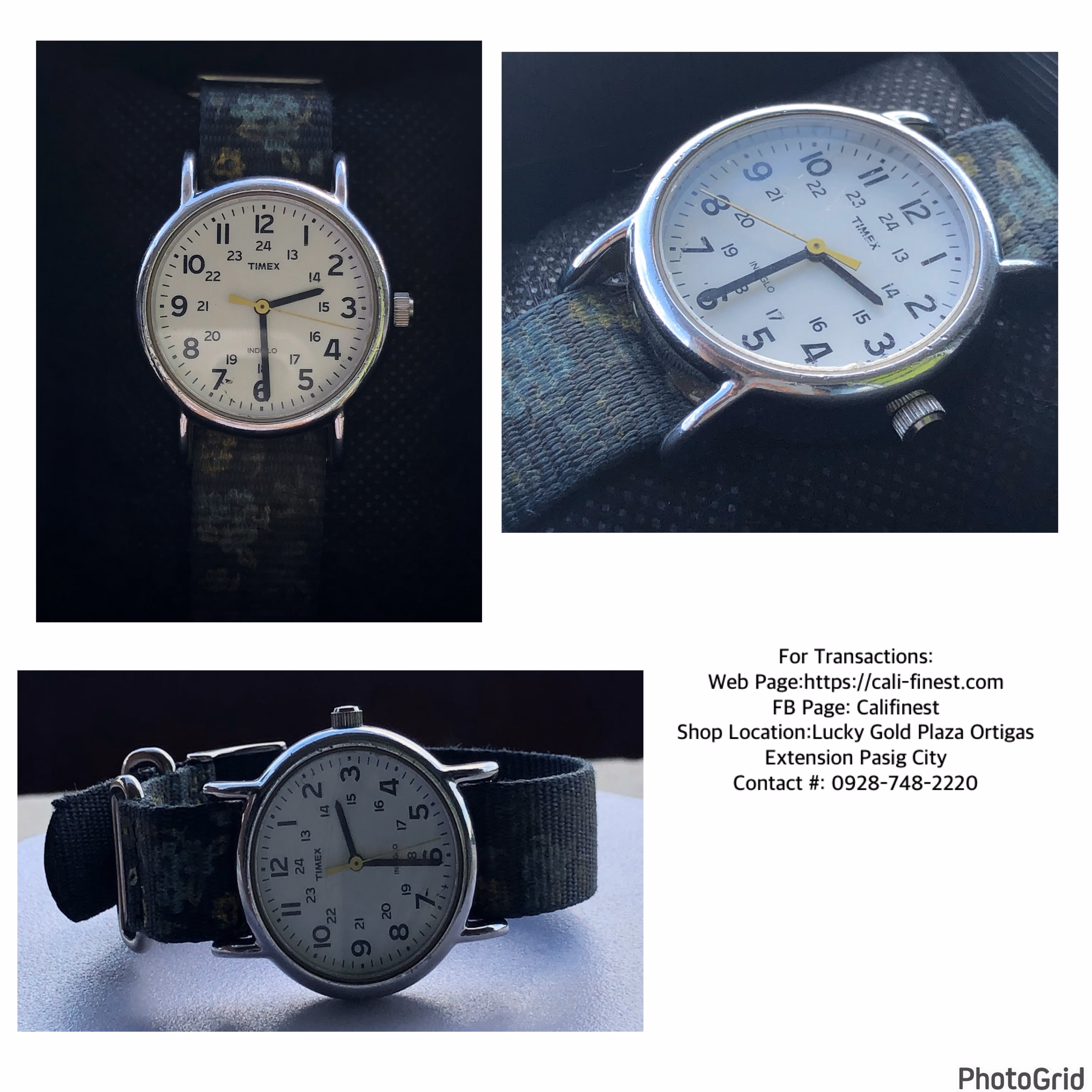 Timex Women’s Weekender With Floral Strap Silver-Tone Case 