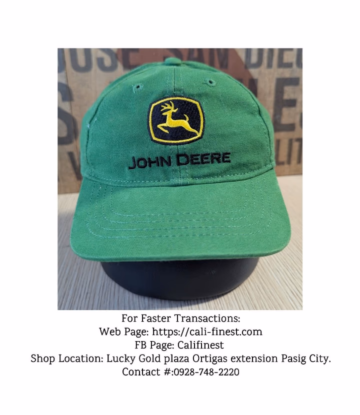 John Deere Toddler Green Trademark Baseball Cap For Kids