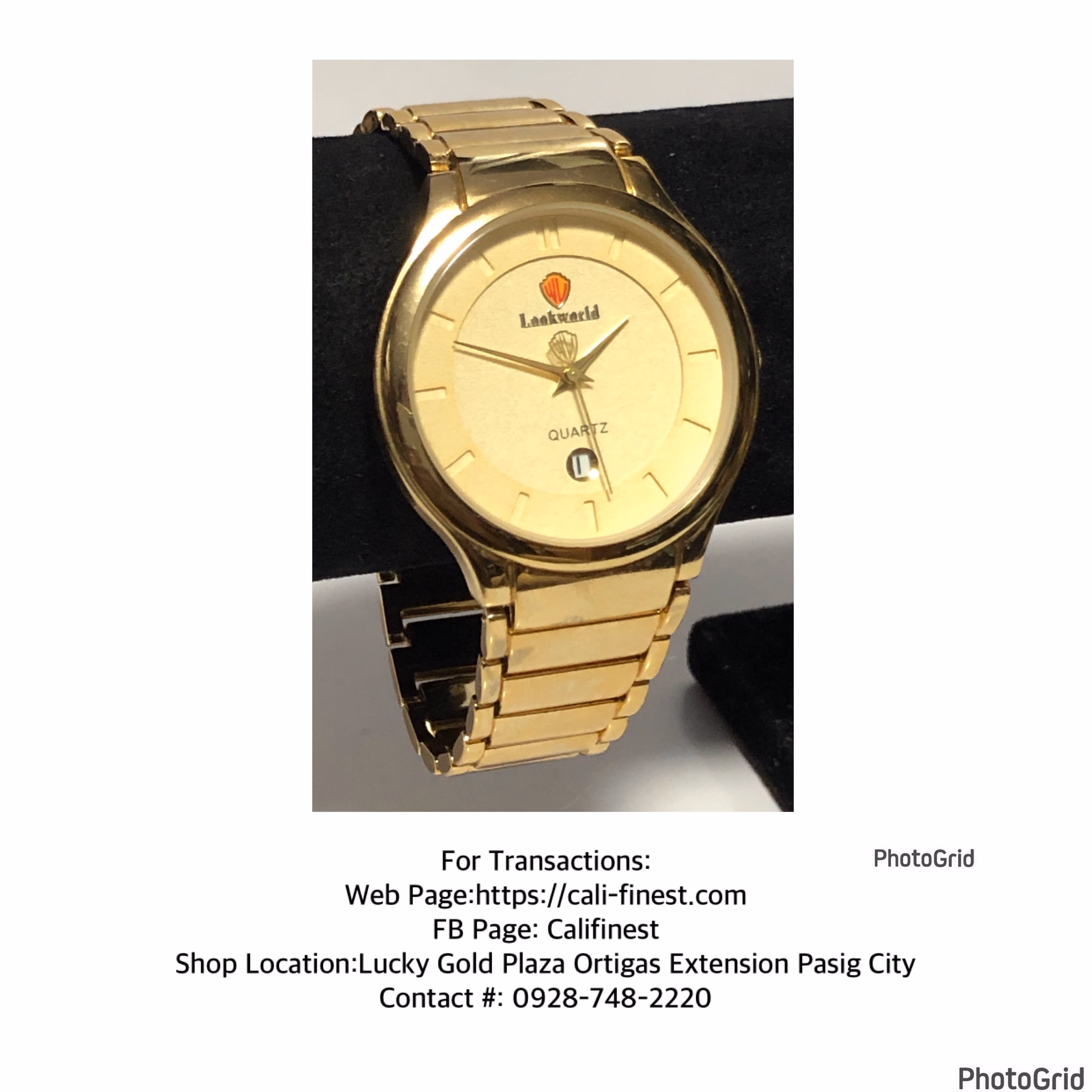 LookWorld R2002G Quartz Gold Watch 