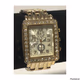 NY&C Quartz Watch Japan Movt Clear Stone St Steel