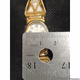 Wristwatch White and Gold Tone Expansion Band Oval Shaped Face