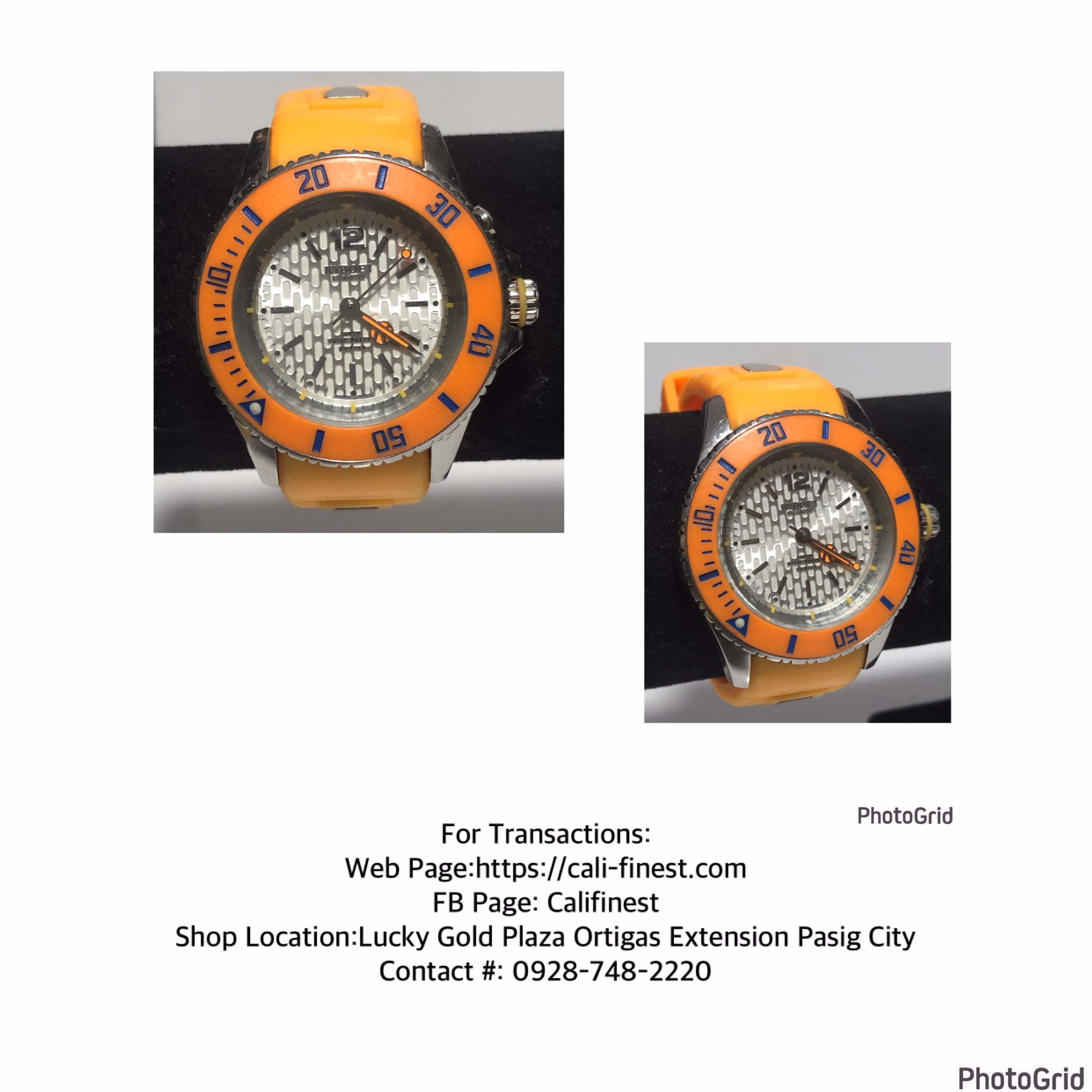 Kyboe! Giant 40 Neon Orange Silicone Watch
