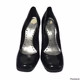 BCBgirls Genuine Black Patent Leather Pumls Heels