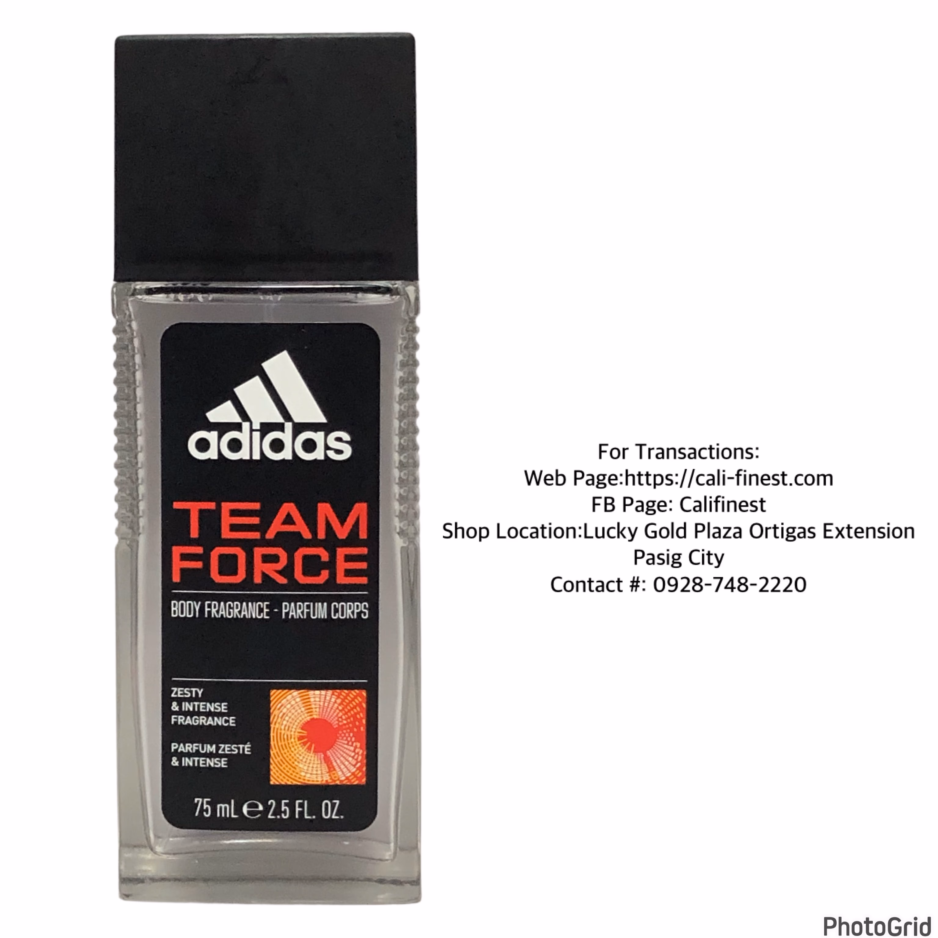 Adidas Team Force body fragrance for Men 75 ML