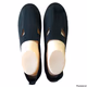 Knitted flat Square Toe Loafers Slip on black