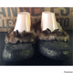 Slippers Gold Sparkle Faux Fur  Washable 