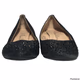 De Blossom Collection Flat Sandals Black