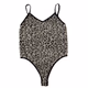 Forever 21 Women's Bodysuit with a Leopard Print