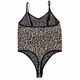 Forever 21 Women's Bodysuit with a Leopard Print