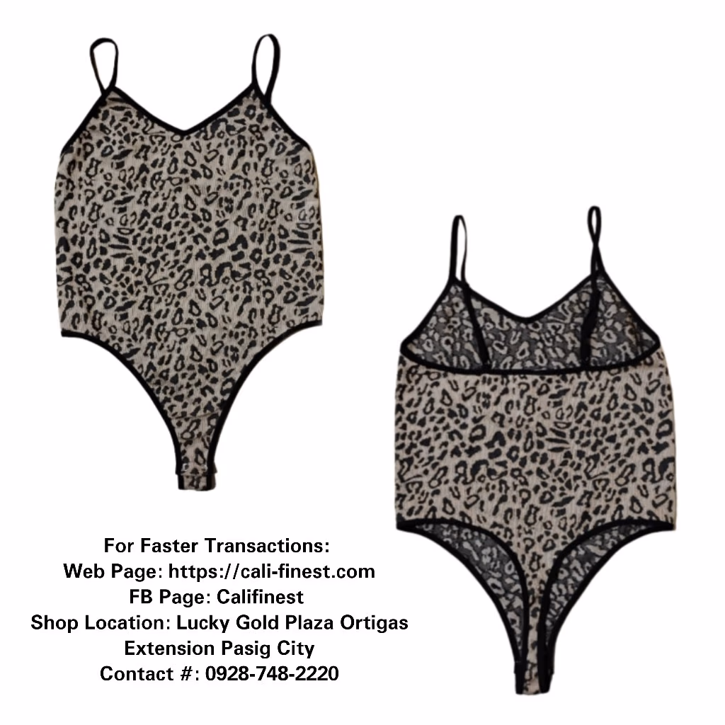 Forever 21 Women's Bodysuit with a Leopard Print