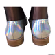 Victoria’s Secret women’s silver holographic loafers