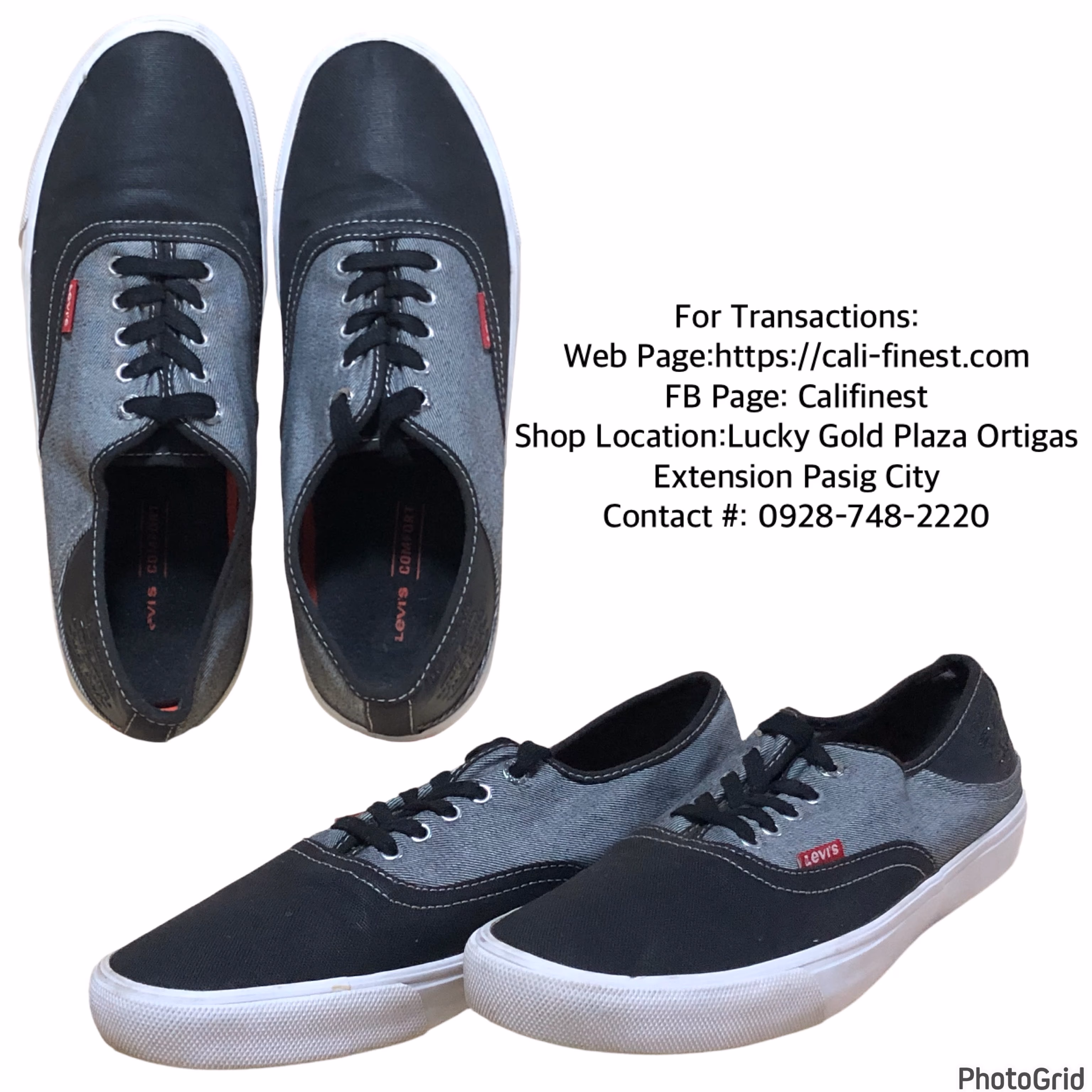Levi’s Men’s Sneakers size 11 Gray Black