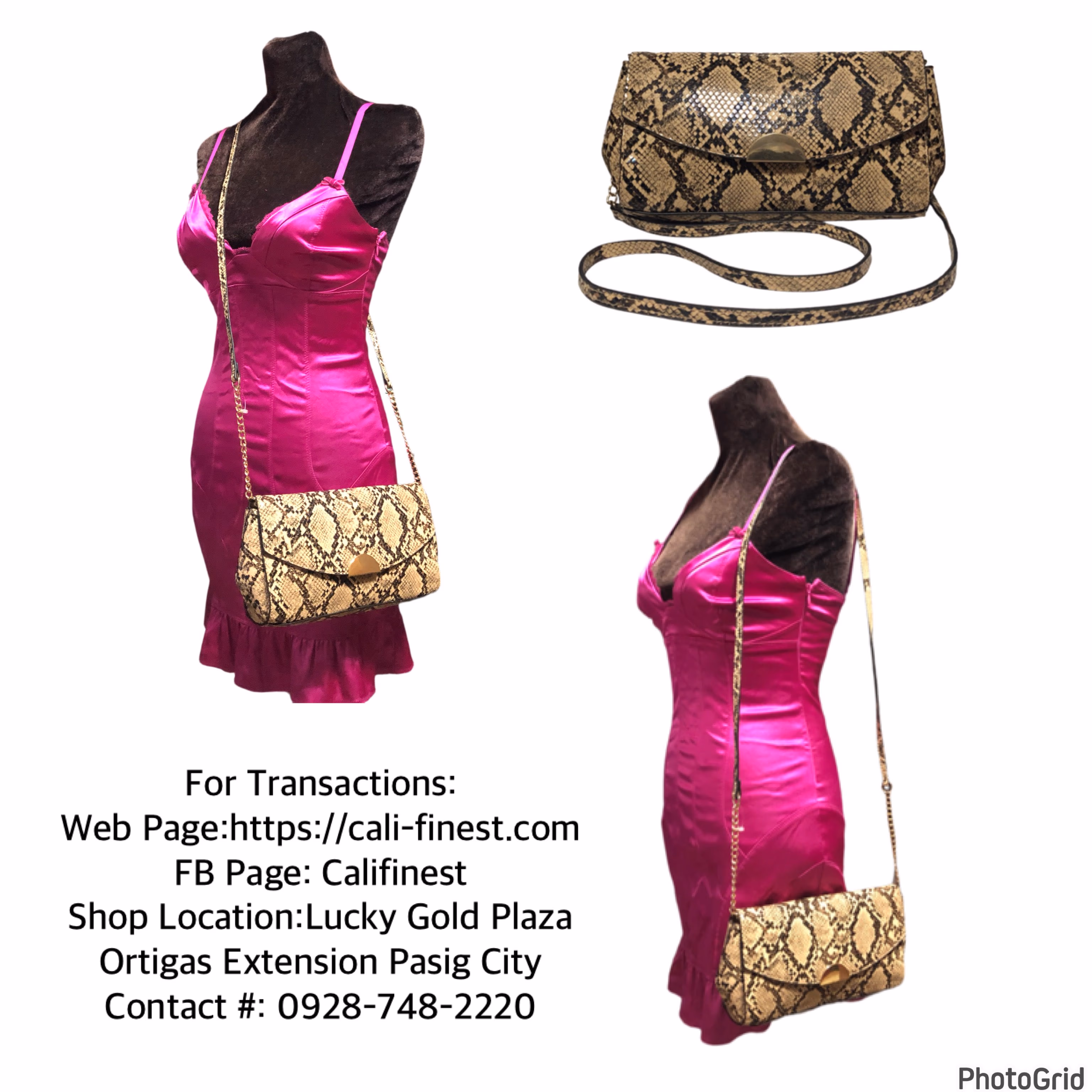 A New Day Black Snake Design Purse