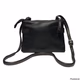 Rosetti Black and Gray Crossbody Purse