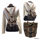 Pinzon ~Backpack Shades of Brown/Red/Black/White 
