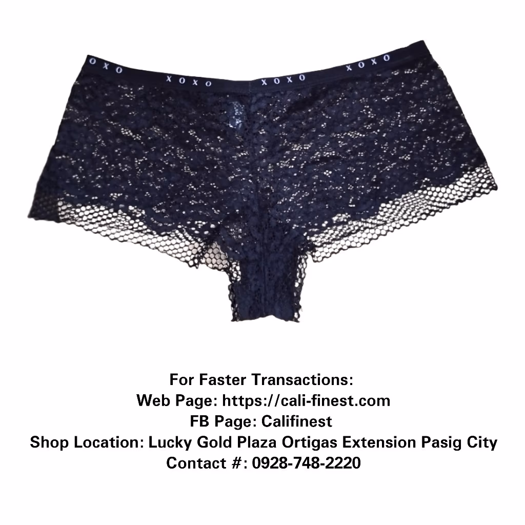Women's XOXO Black Underwear 