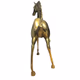 Large Mid Century Brass Horse 18 inch Tall Decorative Equestrian Statue