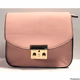 Light Pink Women’s Shoulder Bag with a gold chain Strap