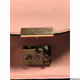 Light Pink Women’s Shoulder Bag with a gold chain Strap