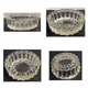Vintage KIG Heavy Clear Glass Ashtray 