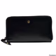 Black Leather Wallet for Women