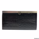Black Leather snakeskin wallet