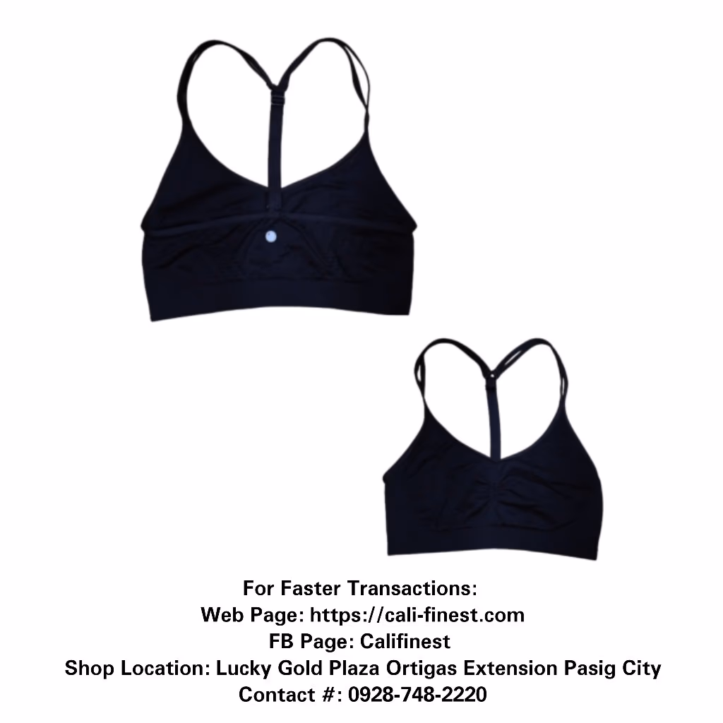 Yogalicious Y- Back Padded Sports Bra Black 