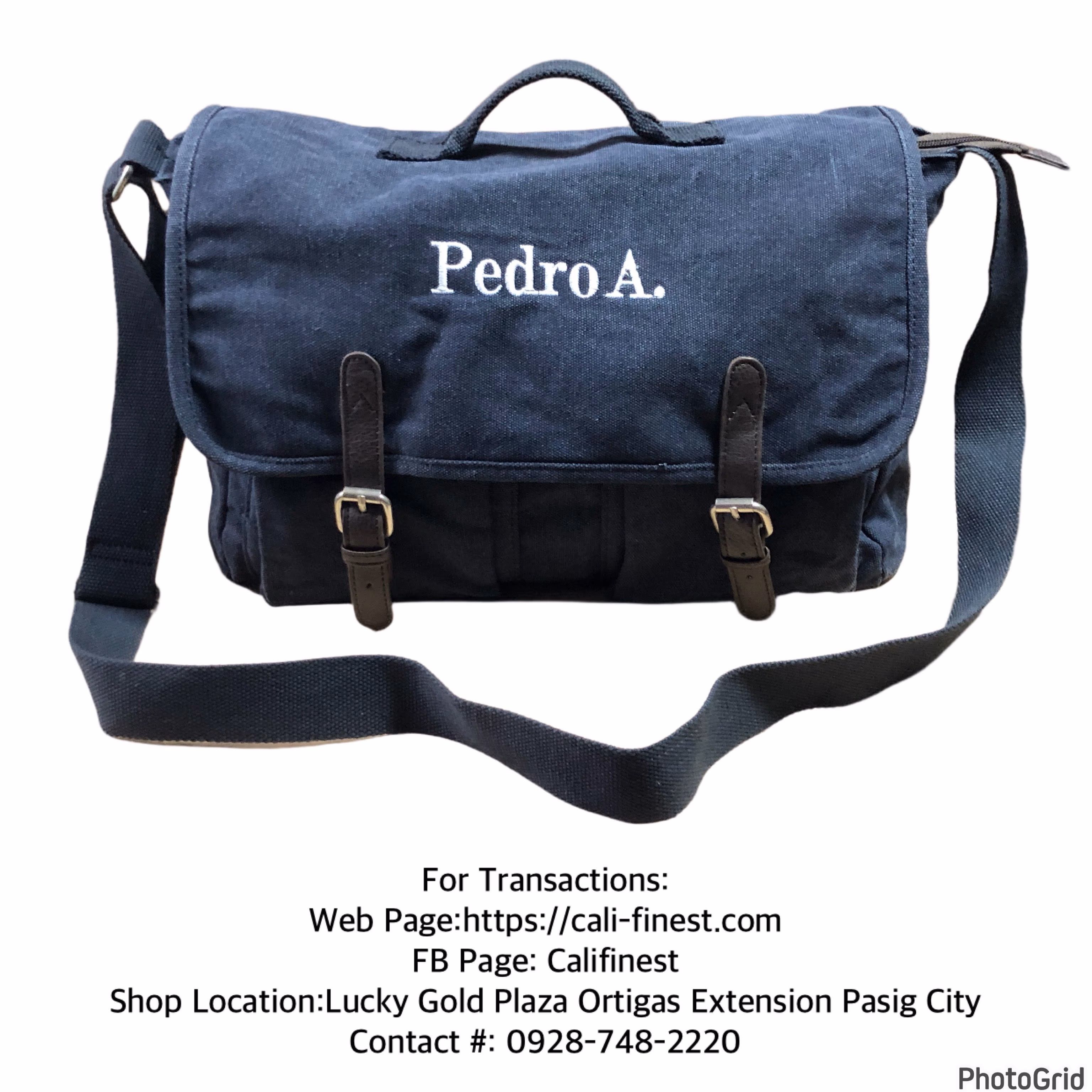 Pedro A. Messenger Bag for Men dark blue 
