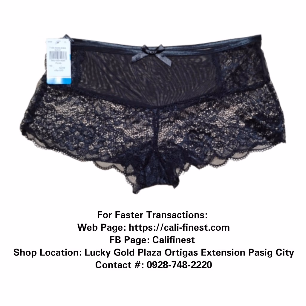Elegance Black Lacy Women's Underwear