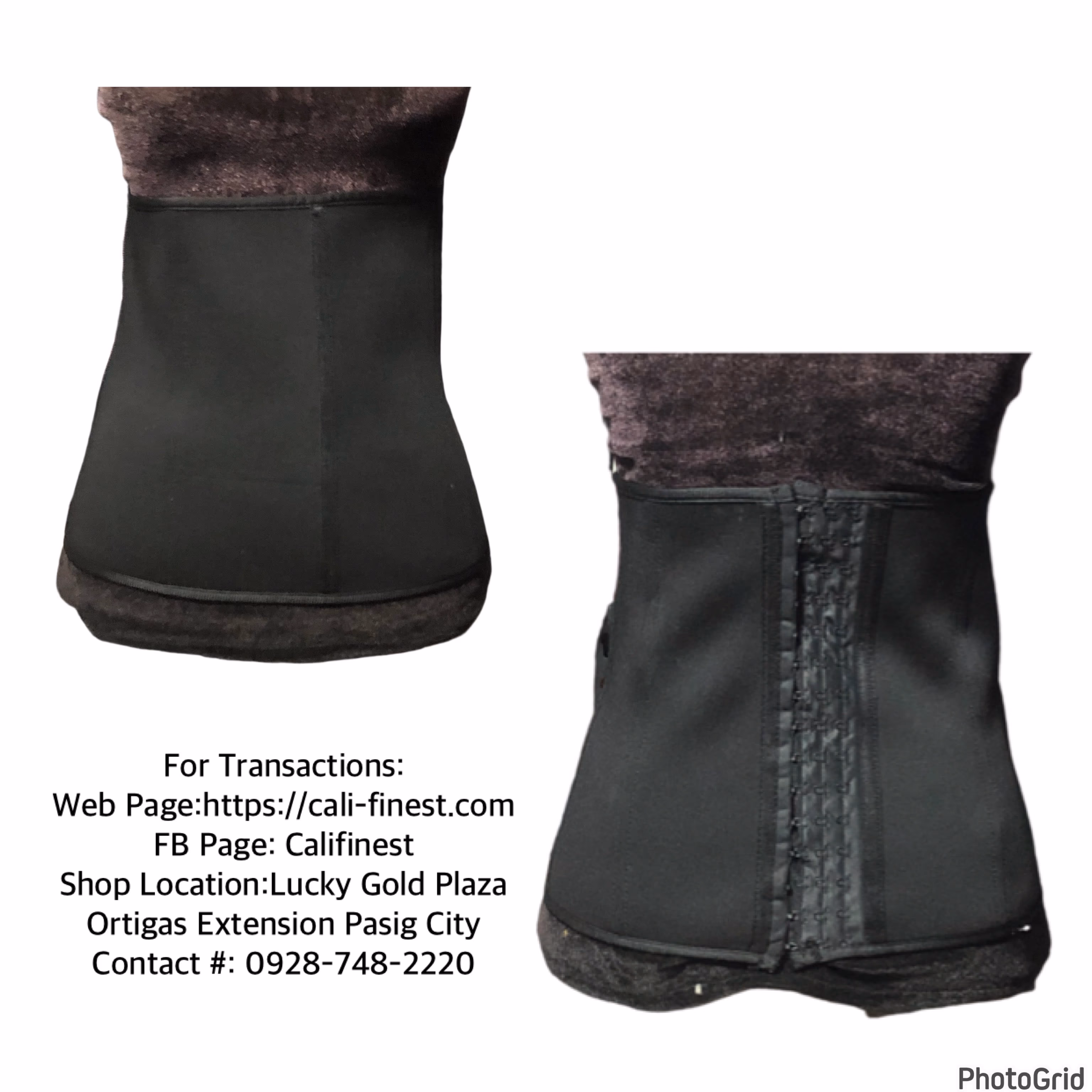 Black Waist Trainer Belt for Women and Men