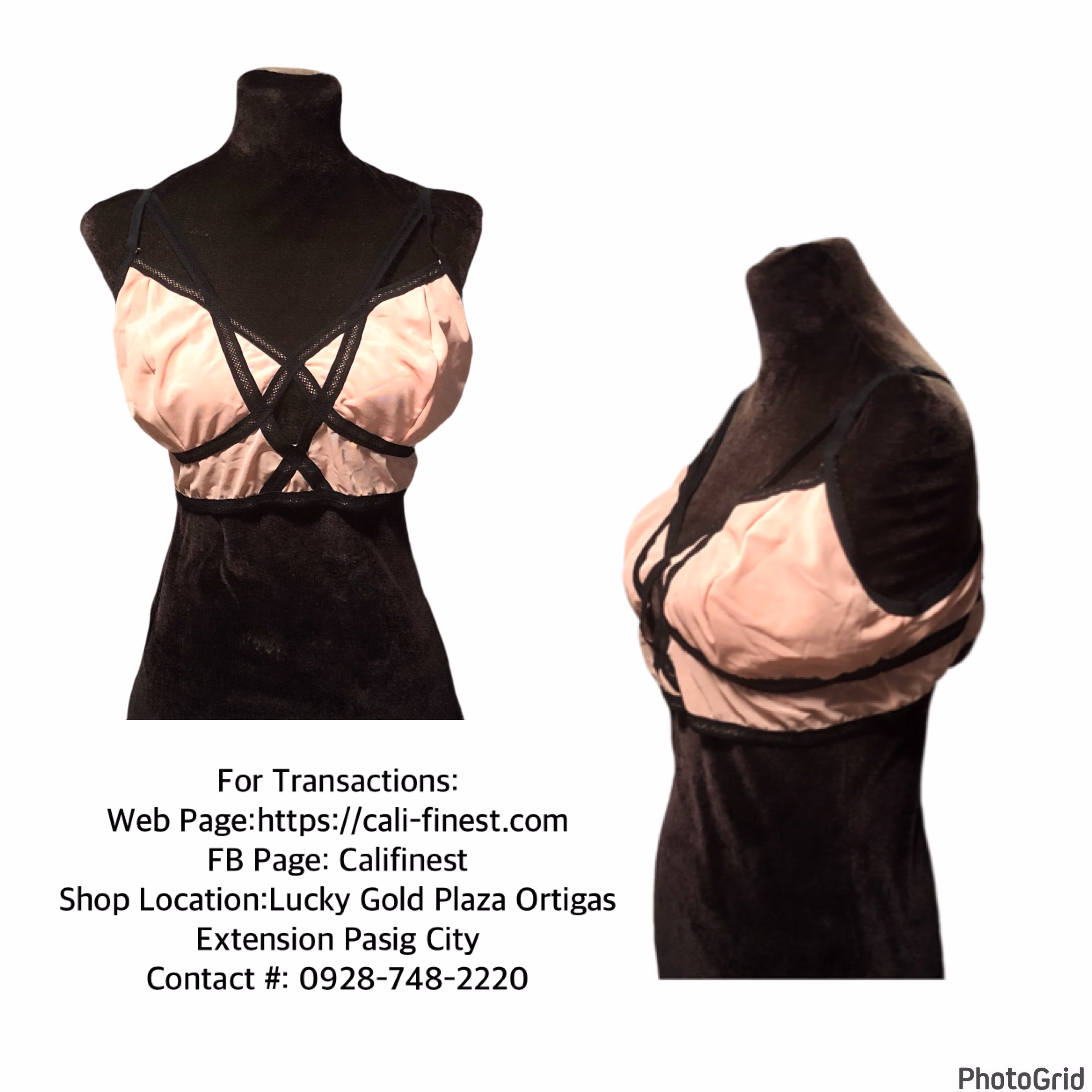 Torrid Black and Pink Womens Bra