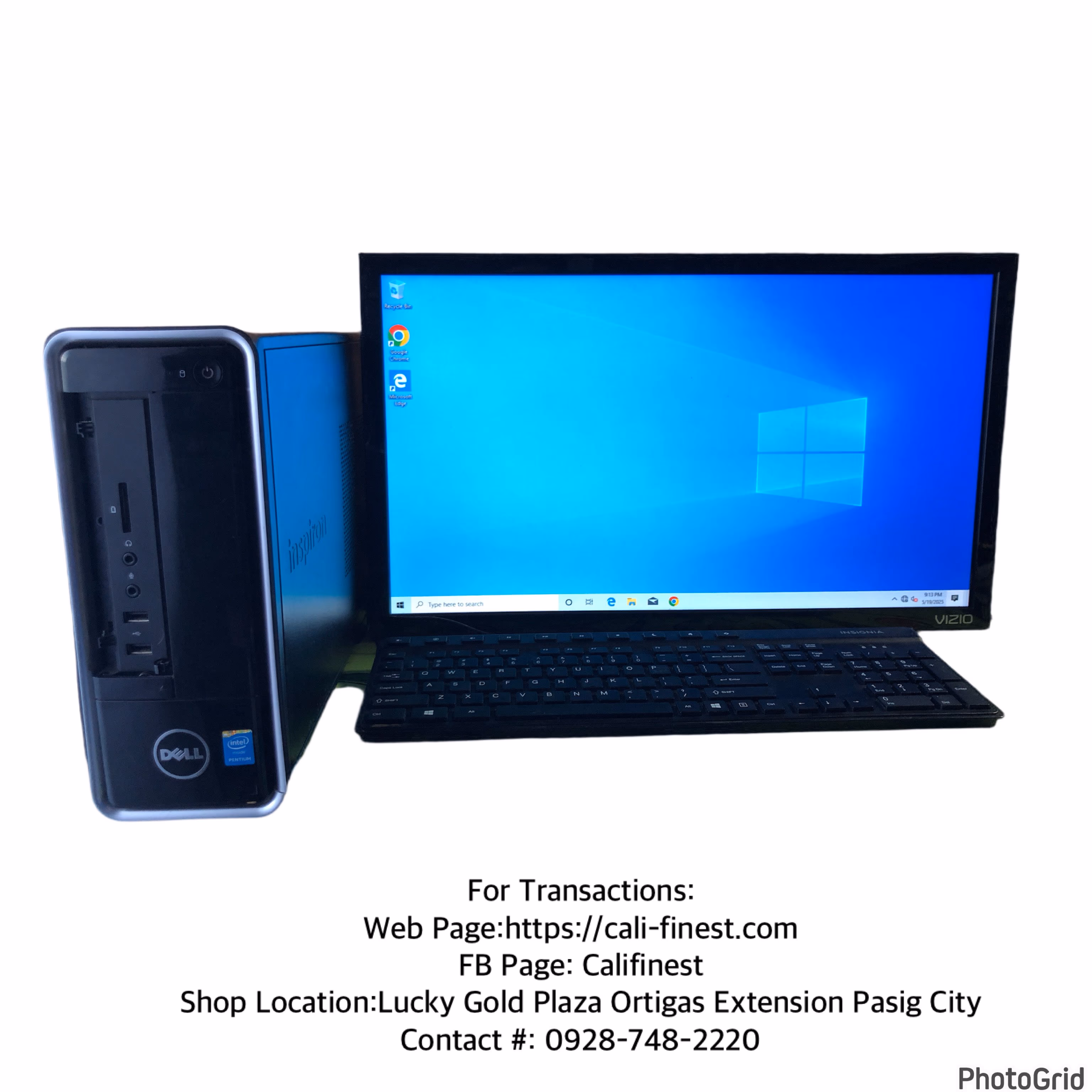 Dell Inspiron 3646 Desktop CPU/ Vizio Monitor 