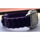 CC Rhinestone Watch with Purple Silicone Watchband Charming Charlie