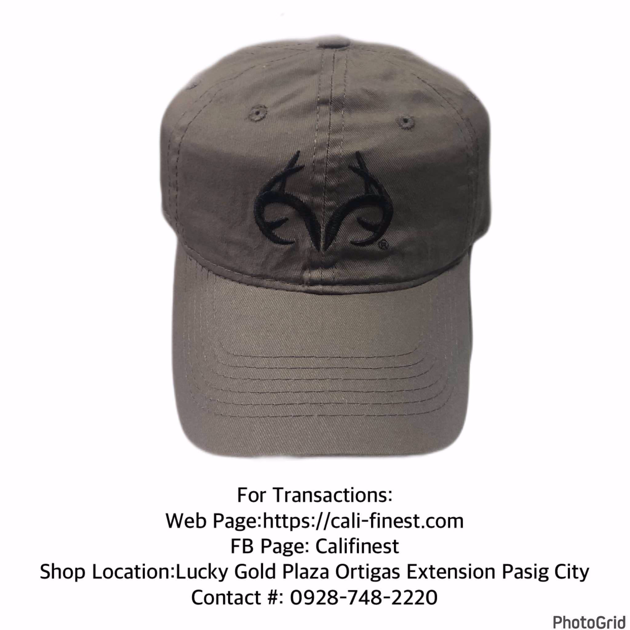 Outdoor Cap Realtree Antlers Logo Hat Gray Cap