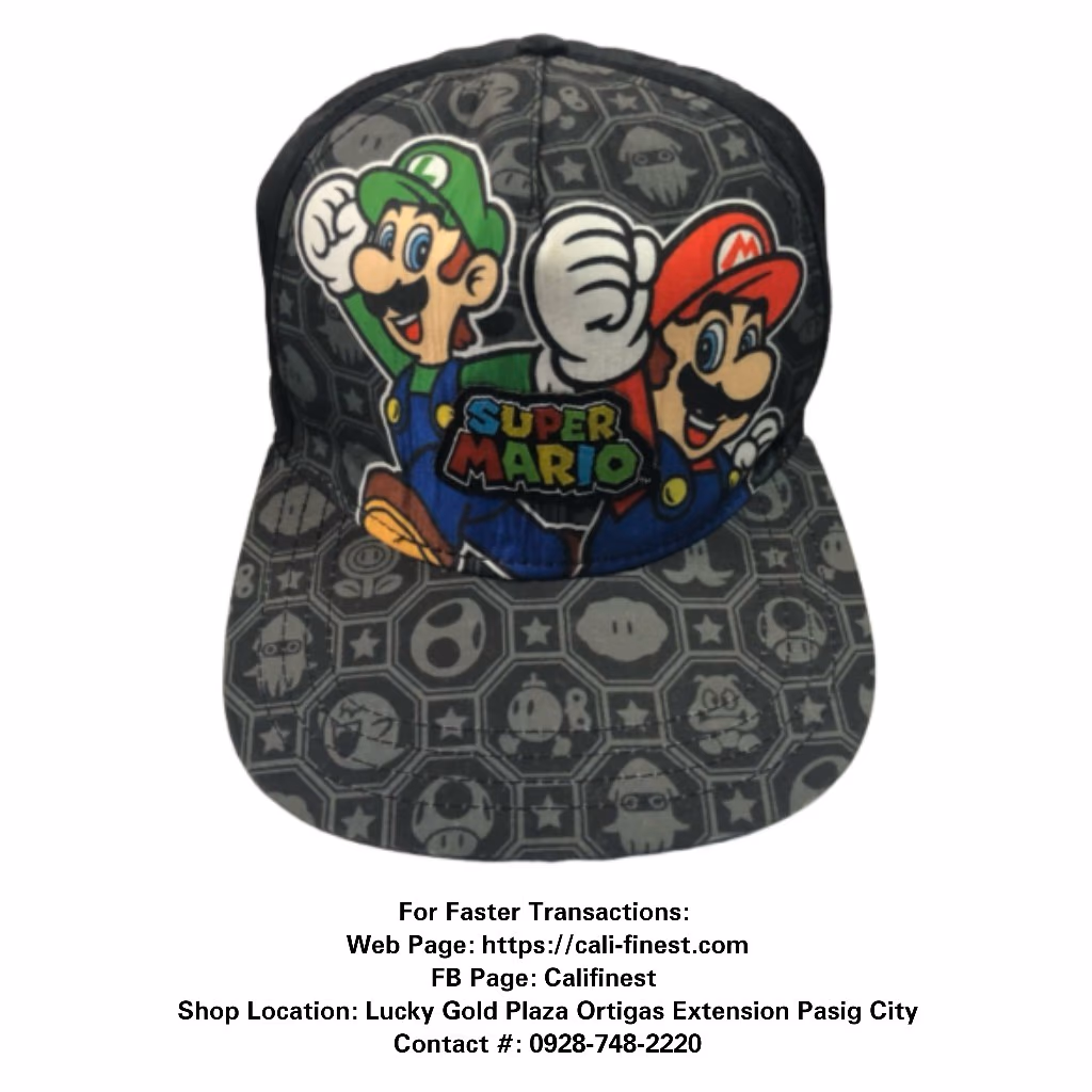 Super Mario Boy's bros Mario Snapback Baseball Cap