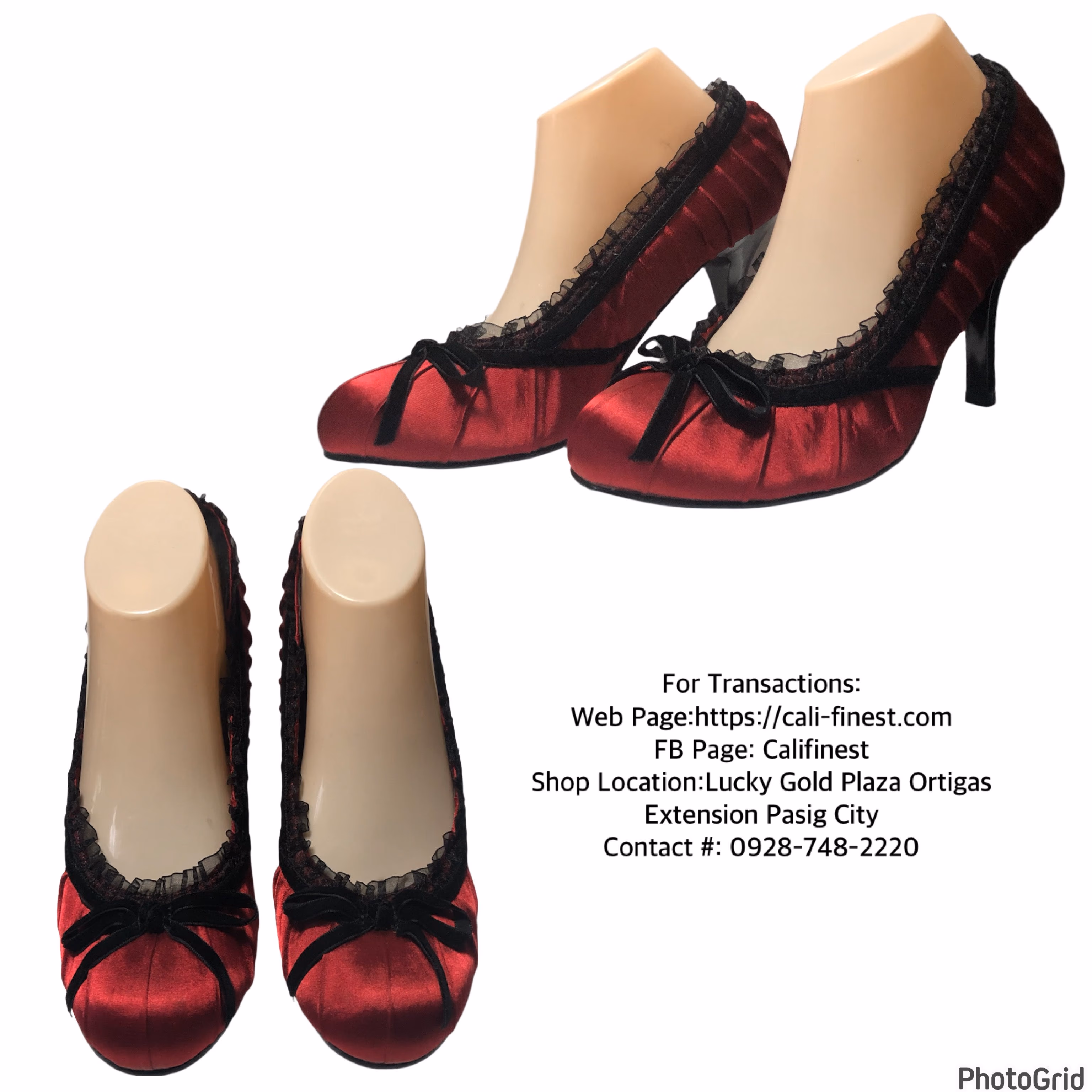 Funtasma pleaser High Heel Red Satin Pleated Pump 